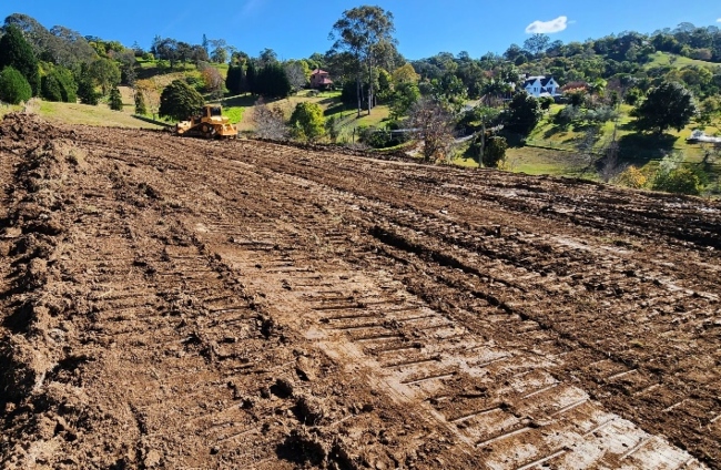 Earthworks for private rural road construction in hilly terrain by Rural Property Services NSW