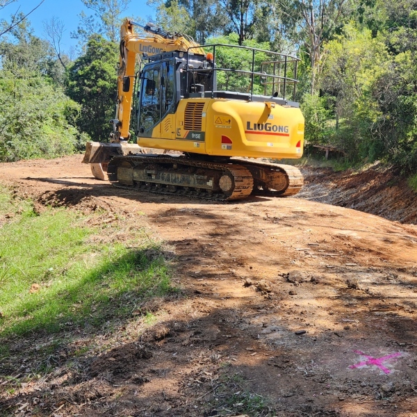 Fire trail maintenance in progress by Rural Property Services NSW Fire trail maintenance in progress by Rural Property Services NSW