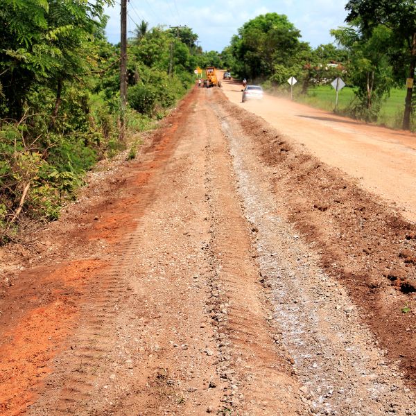 Road under construction in a rural area, part of private road construction by Rural Property Services NSW.